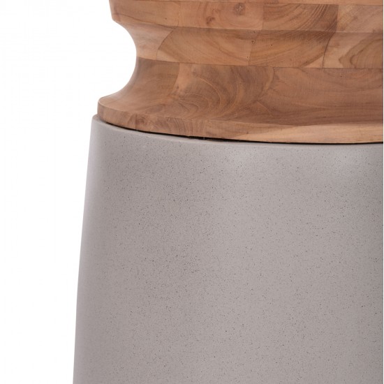 ΔΙΑΚΟΣΜΗΤΙΚΟ ΒΑΖΟ ΔΑΠΕΔΟΥ LINTER HM4662.03S FIBER CEMENT ΓΚΡΙ--ΞΥΛΟ ΤΕΑΚ Φ34x60Υεκ.