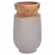 ΔΙΑΚΟΣΜΗΤΙΚΟ ΒΑΖΟ ΔΑΠΕΔΟΥ LINTER HM4662.03S FIBER CEMENT ΓΚΡΙ--ΞΥΛΟ ΤΕΑΚ Φ34x60Υεκ.
