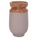 ΔΙΑΚΟΣΜΗΤΙΚΟ ΒΑΖΟ ΔΑΠΕΔΟΥ LINTER HM4662.05S FIBER CEMENT ΓΚΡΙ ΜΑΤ--ΞΥΛΟ ΤΕΑΚ Φ34x60Υεκ