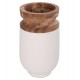 ΔΙΑΚΟΣΜΗΤΙΚΟ ΒΑΖΟ ΔΑΠΕΔΟΥ LINTER HM4662.02S FIBER CEMENT ΛΕΥΚΟ--ΞΥΛΟ ΤΕΑΚ Φ34x60Υεκ.