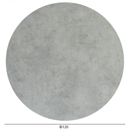 ΕΠΙΦΑΝΕΙΑ ΤΡΑΠΕΖΙΟΥ HPL ΣΤΡΟΓΓΥΛΗ HM6351.32 CEMENT Φ120εκ.