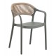 ΠΟΛΥΘΡΟΝΑ ΠΟΛΥΠΡΟΠΥΛΕΝΙΟΥ EVA HM6155.05 OLIVE GREEN--P.P. ΜΠΕΖ ΣΧΟΙΝΙ 56,5x53x80Υεκ.
