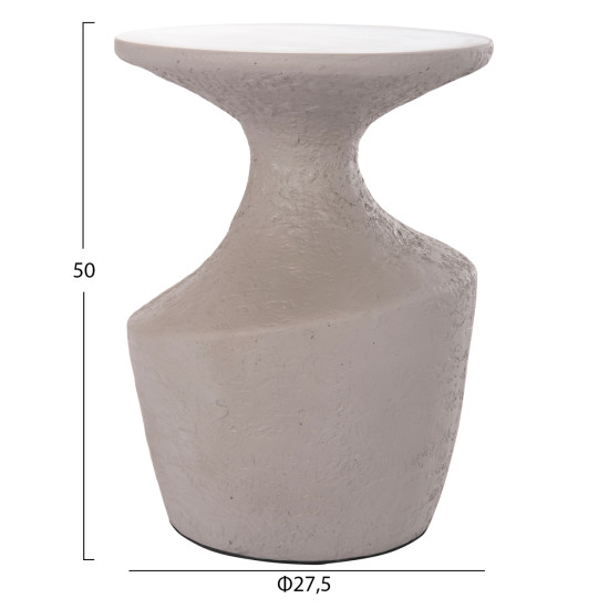 ΤΡΑΠΕΖΙ ΒΟΗΘΗΤΙΚΟ REBON HM18156.03S FIBER CEMENT ΣΕ ΓΚΡΙ--Φ27.5x50Υεκ.
