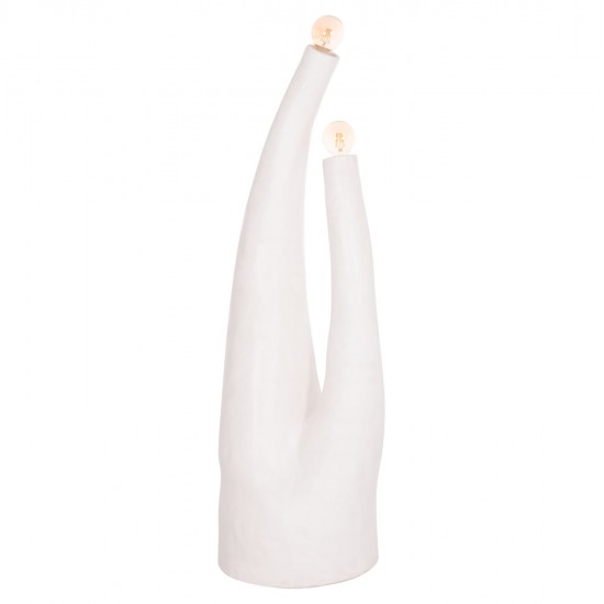 ΔΙΑΚΟΣΜΗΤΙΚΟ ΦΩΤΙΣΤΙΚΟ ΔΑΠΕΔΟΥ TUSKEN HM4702.02 FIBER CEMENT-ΛΕΥΚΟ 50x43x145Υεκ