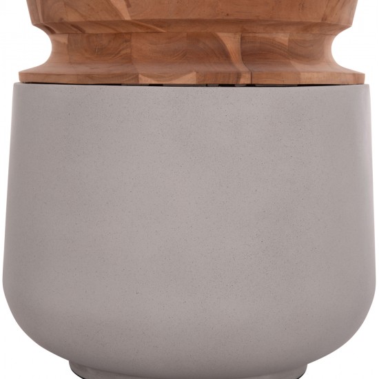 ΔΙΑΚΟΣΜΗΤΙΚΟ ΒΑΖΟ ΔΑΠΕΔΟΥ LINTER HM4662.03L FIBER CEMENT ΓΚΡΙ--ΞΥΛΟ ΤΕΑΚ Φ41x47Υ