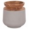 ΔΙΑΚΟΣΜΗΤΙΚΟ ΒΑΖΟ ΔΑΠΕΔΟΥ LINTER HM4662.03L FIBER CEMENT ΓΚΡΙ--ΞΥΛΟ ΤΕΑΚ Φ41x47Υ