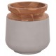 ΔΙΑΚΟΣΜΗΤΙΚΟ ΒΑΖΟ ΔΑΠΕΔΟΥ LINTER HM4662.03L FIBER CEMENT ΓΚΡΙ--ΞΥΛΟ ΤΕΑΚ Φ41x47Υ