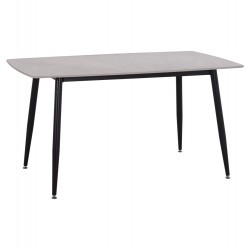 ΤΡΑΠΕΖΙ RAVEN HM18149.13 ΚΕΡΑΜΙΚΟ TOP ΜΕ ΟΨΗ ΓΚΡΙ ΜΑΡΜΑΡΟ 140x80x74Υεκ.