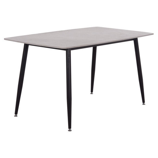 ΤΡΑΠΕΖΙ RAVEN HM18149.13 ΚΕΡΑΜΙΚΟ TOP ΜΕ ΟΨΗ ΓΚΡΙ ΜΑΡΜΑΡΟ 140x80x74Υεκ.