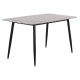ΤΡΑΠΕΖΙ RAVEN HM18149.13 ΚΕΡΑΜΙΚΟ TOP ΜΕ ΟΨΗ ΓΚΡΙ ΜΑΡΜΑΡΟ 140x80x74Υεκ.