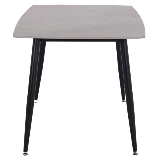 ΤΡΑΠΕΖΙ RAVEN HM18149.13 ΚΕΡΑΜΙΚΟ TOP ΜΕ ΟΨΗ ΓΚΡΙ ΜΑΡΜΑΡΟ 140x80x74Υεκ.
