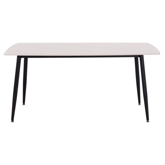 ΤΡΑΠΕΖΙ RAVEN HM18150.01 ΚΕΡΑΜΙΚΟ TOP ΜΕ ΟΨΗ ΛΕΥΚΟ ΜΑΡΜΑΡΟ 160x80x74Υεκ.