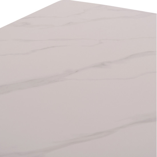 ΤΡΑΠΕΖΙ RAVEN HM18150.01 ΚΕΡΑΜΙΚΟ TOP ΜΕ ΟΨΗ ΛΕΥΚΟ ΜΑΡΜΑΡΟ 160x80x74Υεκ.
