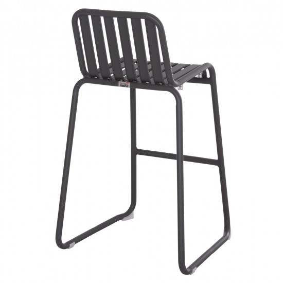 ΣΚΑΜΠΟ ΜΠΑΡ ΑΛΟΥΜΙΝΙΟΥ RACHEL HM6341.01 ΓΚΡΙ 47x56,5x98,5Υεκ.