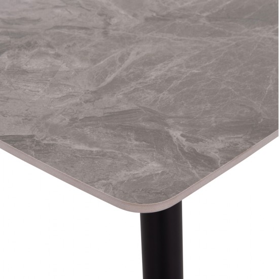 ΤΡΑΠΕΖΙ RAVEN HM18150.13 ΚΕΡΑΜΙΚΟ TOP ΜΕ ΟΨΗ ΓΚΡΙ ΜΑΡΜΑΡΟ 160x80x74Υεκ.