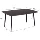 ΤΡΑΠΕΖΙ RAVEN HM18150.02 ΚΕΡΑΜΙΚΟ TOP ΜΕ ΟΨΗ ΜΑΥΡΟ ΜΑΡΜΑΡΟ 160x80x74Υεκ.
