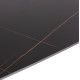 ΤΡΑΠΕΖΙ RAVEN HM18150.02 ΚΕΡΑΜΙΚΟ TOP ΜΕ ΟΨΗ ΜΑΥΡΟ ΜΑΡΜΑΡΟ 160x80x74Υεκ.