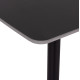 ΤΡΑΠΕΖΙ RAVEN HM18150.02 ΚΕΡΑΜΙΚΟ TOP ΜΕ ΟΨΗ ΜΑΥΡΟ ΜΑΡΜΑΡΟ 160x80x74Υεκ.