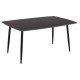 ΤΡΑΠΕΖΙ RAVEN HM18150.02 ΚΕΡΑΜΙΚΟ TOP ΜΕ ΟΨΗ ΜΑΥΡΟ ΜΑΡΜΑΡΟ 160x80x74Υεκ.