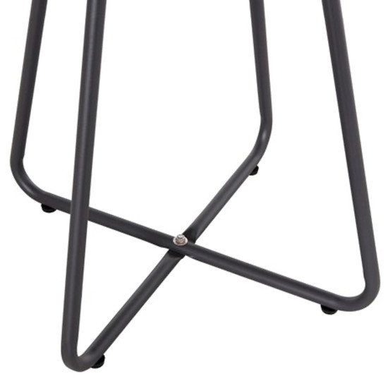ΣΕΤ LOUNGE 3TMX ΕΞ.ΧΩΡΟΥ PONY HM21193 ΜΕΤΑΛΛΟ ΣΕ ΓΚΡΙ--ΣΥΝΘ.RATTAN ΣΕ ΛΕΥΚΟ-ΜΑΥΡΟ