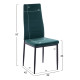 ΣΕΤ ΤΡΑΠΕΖΑΡΙΑΣ 5ΤΜΧ LADY HM21199.03 ΓΥΑΛΙ--ΜΕΤΑΛΛΟ ΣΕ ΜΑΥΡΟ & ΒΕΛΟΥΔΟ ΚΥΠΑΡΙΣΣΙ