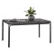 ΤΡΑΠΕΖΙ ΑΛΟΥΜΙΝΙΟΥ RACHEL HM6339.01 ΓΚΡΙ 150x80x75Υεκ.