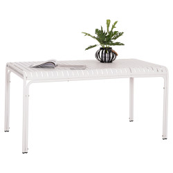 ΤΡΑΠΕΖΙ ΑΛΟΥΜΙΝΙΟΥ RACHEL HM6339.02 ΛΕΥΚΟ 150x80x75Υεκ.