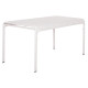 ΤΡΑΠΕΖΙ ΑΛΟΥΜΙΝΙΟΥ RACHEL HM6339.02 ΛΕΥΚΟ 150x80x75Υεκ.