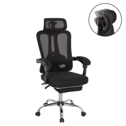 ΚΑΡΕΚΛΑ ΓΡΑΦΕΙΟΥ BARNET HM18258.01 ΜΑΥΡΟ MESH-ΜΑΥΡΟΣ ΣΚΕΛΕΤΟΣ NYLON 61x62x123Υ