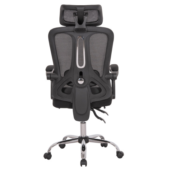 ΚΑΡΕΚΛΑ ΓΡΑΦΕΙΟΥ BARNET HM18258.01 ΜΑΥΡΟ MESH-ΜΑΥΡΟΣ ΣΚΕΛΕΤΟΣ NYLON 61x62x123Υ