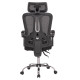 ΚΑΡΕΚΛΑ ΓΡΑΦΕΙΟΥ BARNET HM18258.01 ΜΑΥΡΟ MESH-ΜΑΥΡΟΣ ΣΚΕΛΕΤΟΣ NYLON 61x62x123Υ