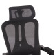 ΚΑΡΕΚΛΑ ΓΡΑΦΕΙΟΥ BARNET HM18258.01 ΜΑΥΡΟ MESH-ΜΑΥΡΟΣ ΣΚΕΛΕΤΟΣ NYLON 61x62x123Υ