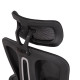 ΚΑΡΕΚΛΑ ΓΡΑΦΕΙΟΥ BARNET HM18258.01 ΜΑΥΡΟ MESH-ΜΑΥΡΟΣ ΣΚΕΛΕΤΟΣ NYLON 61x62x123Υ