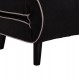 ΠΟΛΥΘΡΟΝΑ ΚΡΕΒΑΤΙ BRAXTON HM8425.03 ΜΑΥΡΟ ΥΦΑΣΜΑ 78x88x78Υεκ.