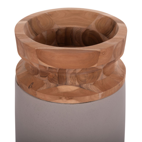 ΔΙΑΚΟΣΜΗΤΙΚΑ ΒΑΖΑ ΔΑΠΕΔΟΥ 2ΤΜΧ LINTER HM21140.04 FIBER CEMENT TAUPE-ΞΥΛΟ ΤΕΑΚ 47Υ & 60Υεκ