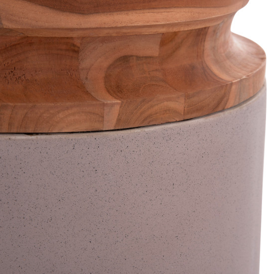 ΔΙΑΚΟΣΜΗΤΙΚΑ ΒΑΖΑ ΔΑΠΕΔΟΥ 2ΤΜΧ LINTER HM21140.04 FIBER CEMENT TAUPE-ΞΥΛΟ ΤΕΑΚ 47Υ & 60Υεκ