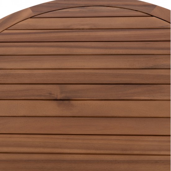 LOUNGE ΣΕΤ SANJI HM21214 ΤΡΑΠΕΖΙ & 2 ΠΟΛΥΘΡΟΝΕΣ--ΞΥΛΟ ΑΚΑΚΙΑΣ-ΑΛΟΥΜΙΝΙΟ-ΣΧΟΙΝΙ