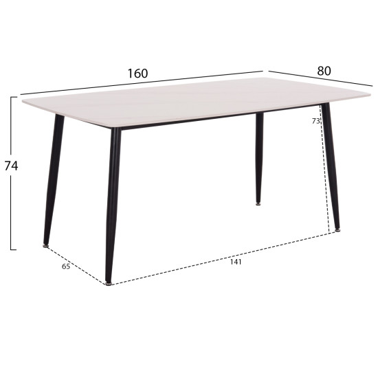 ΣΕΤ ΤΡΑΠΕΖΑΡΙΑΣ 7ΤΜΧ RAVEN HM21070.01 ΚΕΡΑΜΙΚΟ TOP--4 ΚΑΡΕΚΛΕΣ & 2 ΠΟΛΥΘΡΟΝΕΣ ΕΚΡΟΥ