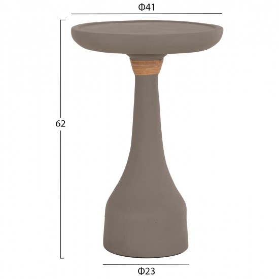 ΒΟΗΘΗΤΙΚΟ ΤΡΑΠΕΖΙ ΓΙΑ ΛΑΜΠΑΤΕΡ TORG HM18170.03 FIBER CEMENT ΓΚΡΙ Φ41x62Υεκ.