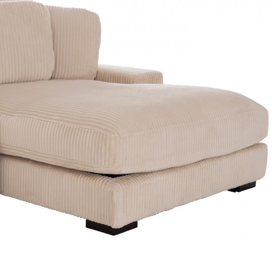 ΚΑΝΑΠΕΣ ΔΕΞΙΑ ΓΩΝΙΑ CRANFIELD HM3287.02R ΜΠΕΖ ΡΙΓΕ ΥΦΑΣΜΑ 315x167(γωνία)x67Υεκ.