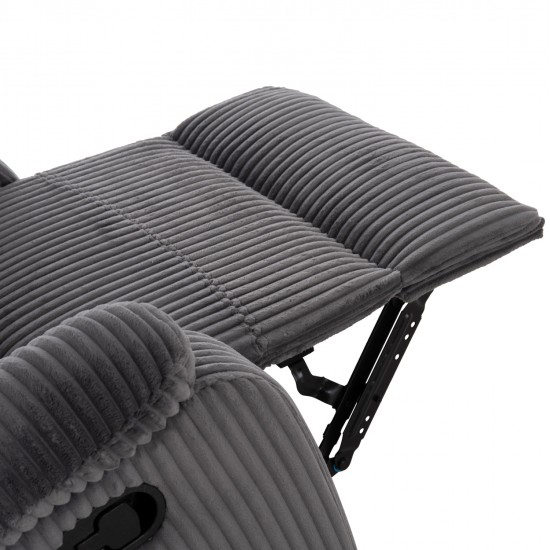 ΠΟΛΥΘΡΟΝΑ RELAX DIONI HM3296.11 ΓΚΡΙ ΡΙΓΕ ΥΦΑΣΜΑ 85x90x100Υεκ.