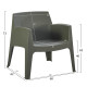 ΠΟΛΥΘΡΟΝΑ ΠΟΛΥΠΡΟΠΥΛΕΝΙΟΥ LOUNGE SLEEK HM6365.05 DARK OLIVE GREEN 62x68x73Υεκ.