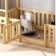 ΚΟΥΚΕΤΑ ΠΑΙΔΙΚΗ ΜΕ ΠΑΡΚΑΚΙ PLAYKID HM21312 ΞΥΛΟ ΠΕΥΚΟΥ ΦΥΣΙΚΟ--ME ΣΤΡΩΜΑ 90x190εκ