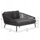 DAYBED ΣΕΙΡΑ XANTION ΗM6474.01 ΣΚΟΥΡΟ ΓΚΡΙ ΑΛΟΥΜΙΝΙΟ-ΣΧΟΙΝΙ-OLEFIN 157x147x88Υεκ