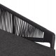 DAYBED ΣΕΙΡΑ XANTION ΗM6474.01 ΣΚΟΥΡΟ ΓΚΡΙ ΑΛΟΥΜΙΝΙΟ-ΣΧΟΙΝΙ-OLEFIN 157x147x88Υεκ
