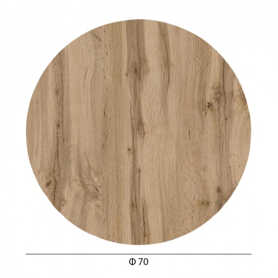 ΕΠΙΦΑΝΕΙΑ ΤΡΑΠΕΖΙΟΥ HPL ΣΤΡΟΓΓΥΛΗ HM5842.36 SONAMA OAK Φ70εκ.