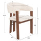 ΣΕΤ ΤΡΑΠΕΖΑΡΙΑΣ 7ΤΜΧ ZARRA HM21338.01 ΤΡΑΠΕΖΙ ΑΠΟ MDF--ΚΑΡΕΚΛΕΣ ΜΕ ΜΠΟΥΚΛΕ ΥΦΑΣΜΑ