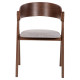 ΣΕΤ ΤΡΑΠΕΖΑΡΙΑΣ 5ΤΜΧ NEKKER HM21340.01 ΤΡΑΠΕΖΙ ΑΠΟ MDF--ΚΑΡΕΚΛΕΣ ΑΠΟ RUBBERWOOD