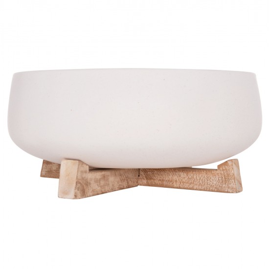 ΓΛΑΣΤΡΑ ΕΣ.ΧΩΡΟΥ FRELLO HM4674.02M ΛΕΥΚΟ FIBER CEMENT--TEAK ΒΑΣΗ 27x26,5x12Υεκ.