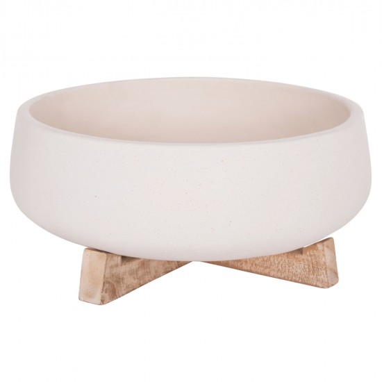 ΓΛΑΣΤΡΑ ΕΣ.ΧΩΡΟΥ FRELLO HM4674.02M ΛΕΥΚΟ FIBER CEMENT--TEAK ΒΑΣΗ 27x26,5x12Υεκ.